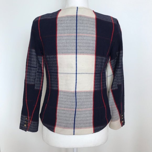Merona plaid zip up blazer - Picture 2 of 9